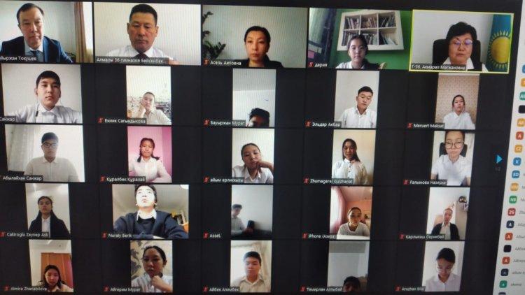 Гимназия оқушыларын «Адал ұрпақ» еріктілер клубына қабылдау