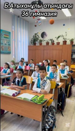 Гимназияда ұлттық киім күні челлендж өткізілді